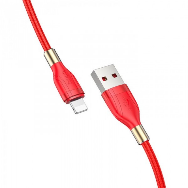 Кабель USB на Lightning HOCO U92 Gold collar зарядка и передача данных 1.2м, ток до 2.4A Красный (70167) Кабель USB на Lightning HOCO U92 Gold collar зарядка и передача данных 1.2м, ток до 2.4A Красный (70167)