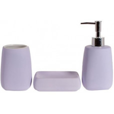 Набір аксесуарів "Violet Classic" для ванної кімнати: дозатор для мила, підставка, мильниця. (113267)