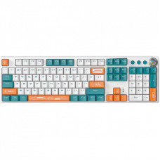 Клавиатура Aula F2088 PRO Plus 9 Orange Keys KRGD Blue USB UA White/Blue (6948391234908)