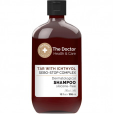 Шампунь The Doctor Health & Care Tar With Ichthyol + Sebo-Stop Complex Дегтярный с ихтиолом 355 мл (8588006041750)
