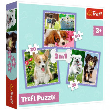 Пазл Trefl Милые собаки 3 in1 (5900511348545)