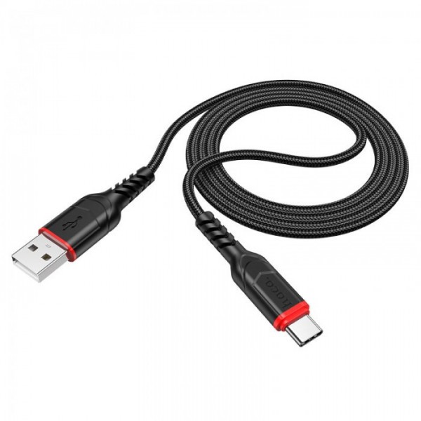 Кабель для зарядки HOCO X59 Type-C to Type-C Victory 60W data cable 1м Черный (133867)