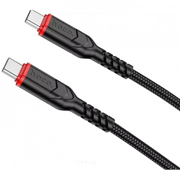 Кабель для зарядки HOCO X59 Type-C to Type-C Victory 60W data cable 1м Черный (133867) Кабель для зарядки HOCO X59 Type-C to Type-C Victory 60W data cable 1м Черный (133867)