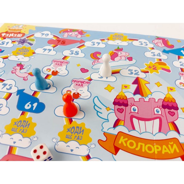 Настольная игра - ходилка "Колорай" 127913 на укр. языке Настольная игра - ходилка "Колорай" 127913 на укр. языке