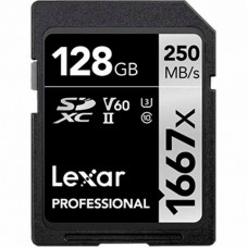 Карта памяти Lexar 128GB SDHC class 10 UHS-II 1667x (LSD128CB1667)