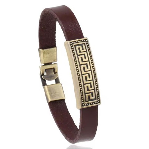Мужской браслет кожаный коричневый THOT BROWN 17-19 см (длина 21 см) (2664978139) Мужской браслет кожаный коричневый THOT BROWN 17-19 см (длина 21 см) (2664978139)