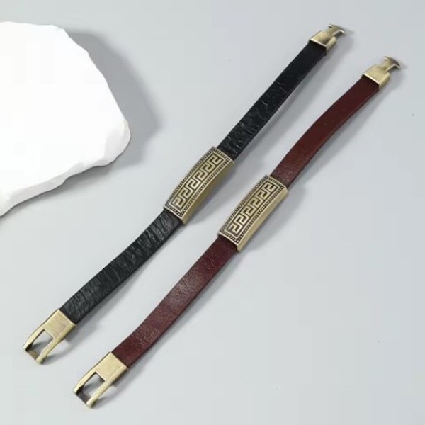 Мужской браслет кожаный коричневый THOT BROWN 17-19 см (длина 21 см) (2664978139) Мужской браслет кожаный коричневый THOT BROWN 17-19 см (длина 21 см) (2664978139)