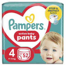 Подгузники Pampers трусики Maxi Pants Размер 4 (9-15 кг) 52 шт (8006540069264)