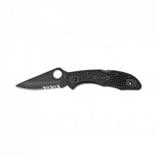 Нож Spyderco Delica 4 Plain/Serrated, Black Blade (C11PSBBK)