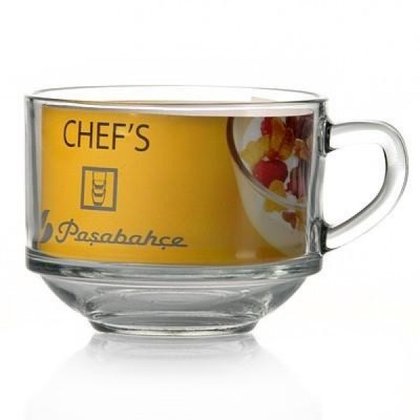 Кружка-бульйонниця Chefs 600мл скляна (110087) Кружка-бульйонниця Chefs 600мл скляна (110087)