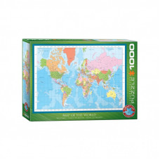 Пазл Eurographics Карта мира, 1000 элементов (6000-1271)