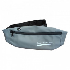 Спортивная сумка для бега Sport bag Бананка для пробежек Беговая поясная сумка Серая (108187)