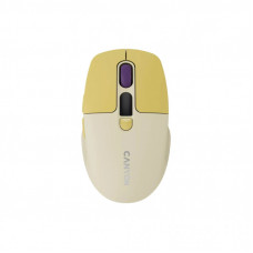 Мышка Canyon MW-26 LCD Silent Wireless/Bluetooth Yellow (CNS-CMSW26Y)