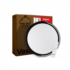 Светильник Vestum COLISEUM матовий 60W 395*60мм 3000К-6500К з ДК білий з чорним (VS-91067)