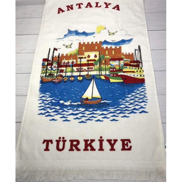 Набір 12 кухонних рушників Art of Sultana Antalya Sea 40х60 махра/велюр (113987)