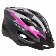 Шлем Velotrade HEL128 черно-бело-розовый М (HEAD-003)