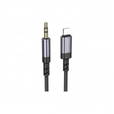 Кабель мультимедийный Lightning to 3.5mm M 1.0m grey BOROFONE (6941991118975)