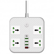 Сетевой фильтр питания Voltronic TВ-Т90, 4роз, 3*USB White (ТВ-Т90-White)