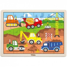 Пазл Viga Toys Строительная техника (51463)