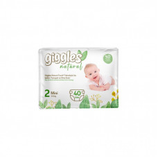 Подгузники Giggles Natural 2 Mini 3-6 кг 40 шт (8680131206384)