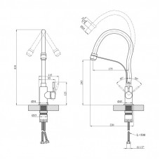 Смеситель Kroner EdelstahlKlassisch-ESG03593GRA (CV035454)