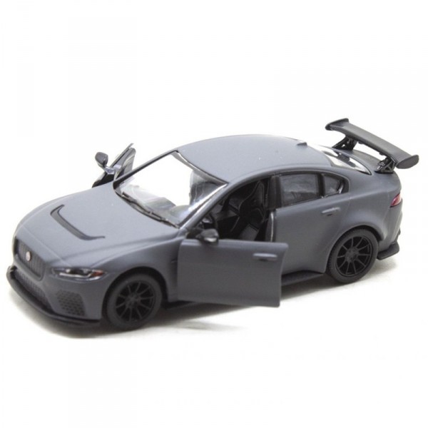 Машинка инерционная "Jaguar XE SV Project 8" KT5416W масштаб 1:36  (Серый)