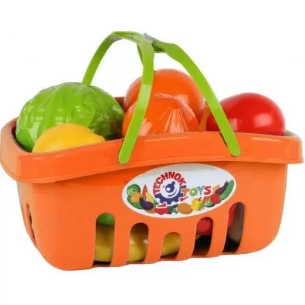 Игровой набор продуктов 5354TXK в корзинке (Оранжевый)