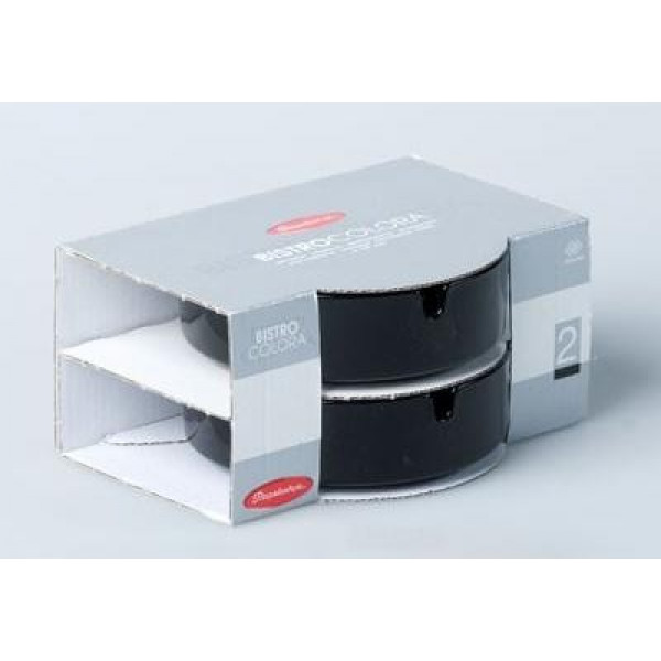 Набір попільничок круглих Ashtray Black 107мм 2шт (113897)