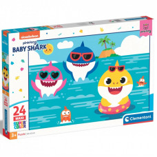 Пазл Clementoni Baby Shark, серия MAXI, 24 элемента (28519)