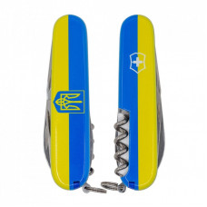 Нож Victorinox Climber Ukraine Герб на прапорі (1.3703.3_T3040p)
