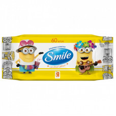 Влажные салфетки Smile Minions 60 шт. (4823071628012)