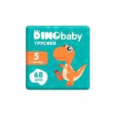 Подгузники Dino Baby Размер 5 (11-25кг) (2 пачки по 34 шт) 68 шт (2000998939588)