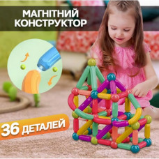 Магнитный конструктор 26 палочек 10 шариков SKY Magnetic Sticks (121508)
