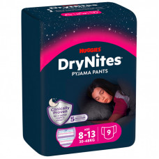 Подгузники Huggies DryNites для девочек 8-13 лет 9 шт (5029053527604)