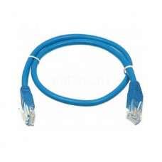 Патч-корд 1м, UTP, cat.5e, CU, 24AWG, blue Kingda (KD-PAUT3100BU)