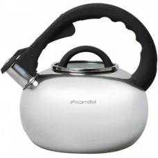 Чайник Kamille Whistling Kettle 2.8л зі свистком і скляною кришкою (55708)