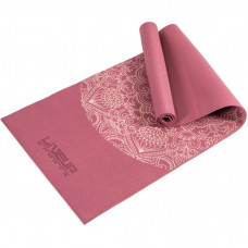 Коврик для йоги LiveUp Yoga Mat з принтом Уні 173 х 61 х 0,6 см Фіолетовий (LS3231C-06r)