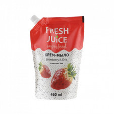 Жидкое мыло Fresh Juice Superfood Strawberry & Chia дой-пак 460 мл (4823015943348)