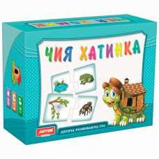 Детская настольная игра "Чей домик" 0468, 30 картонных карточек
