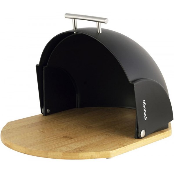 Хлібниця Ofenbach Bread Snail 38.5х26.5х20см, чорний (109618) Хлібниця Ofenbach Bread Snail 38.5х26.5х20см, чорний (109618)