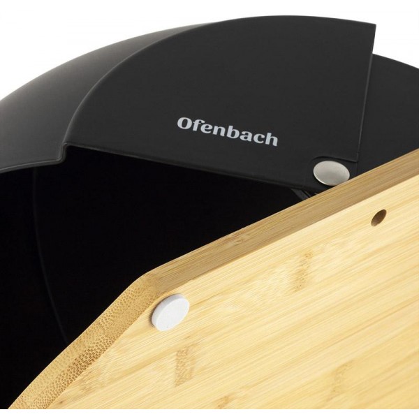 Хлібниця Ofenbach Bread Snail 38.5х26.5х20см, чорний (109618) Хлібниця Ofenbach Bread Snail 38.5х26.5х20см, чорний (109618)