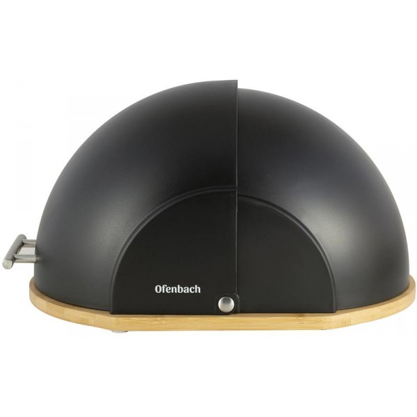 Хлібниця Ofenbach Bread Snail 38.5х26.5х20см, чорний (109618) Хлібниця Ofenbach Bread Snail 38.5х26.5х20см, чорний (109618)