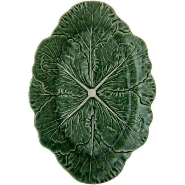Набір 2 сервірувальних блюда Bordallo Pinheiro Cabbage 37x26см Зелений (111718)