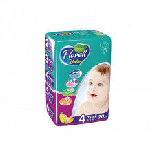 Подгузники Flovell Baby ECO Pack Розмір 4 (9-18 кг) 20 шт (8680508222153)