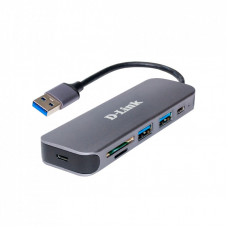 Концентратор D-Link DUB-1325 2xUSB3.0, 1xUSB TypeC, 1xSD, 1x-microSD, USB 3.0 (DUB-1325)