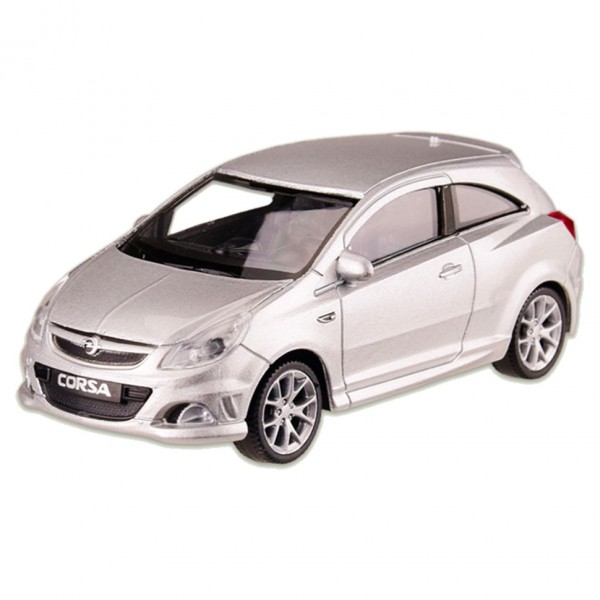 Машина металлическая OPEL CORSA "WELLY" 44014CW масштаб 1:43   (Серебряный)