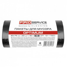 Пакеты для мусора PRO service Optimum HD Черные 60 л 20 шт. (4823071624182)