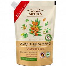 Жидкое мыло Green Pharmacy Облепиха и липа дой-пак 460 мл (4823015935374)