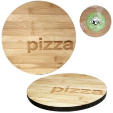 Дошка кухонна "Pizza" Ø30см для піци, бамбукова (56028)
