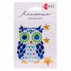 Набор для творчества Santi Owl аплікація зі страз самоклеючих Owl 9,5х8 см (742989)